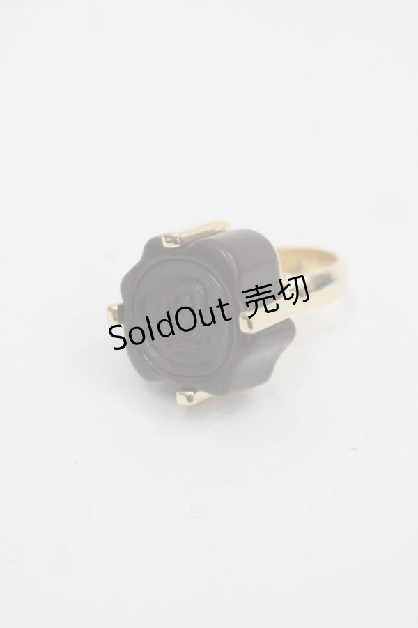 画像1: Q-pot. / Sealing Chocolateリング  ブラウンＸゴールド I-25-09-24-107-QP-AC-SA-ZI (1)
