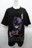 画像1: NieR Clothing / 黒猫 BIG TEE  黒 I-25-09-24-010-PU-TO-SA-ZI (1)