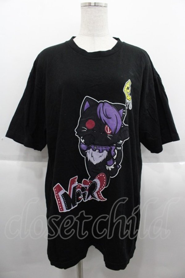 画像1: NieR Clothing / 黒猫 BIG TEE  黒 I-25-09-24-010-PU-TO-SA-ZI (1)