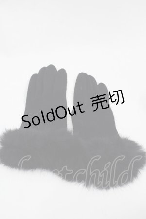 画像: LOLITAその他(お買取対象外) / ファーグローブ  黒 I-25-09-24-113-LO-ZA-SA-ZI