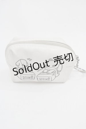 画像: NieR Clothing / ミニポーチ  ホワイト I-25-09-24-116-PU-ZA-SA-ZI