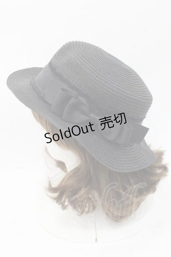 画像3: m petit by misako / AMブレードカンカン帽  黒 I-25-09-27-027-LO-AC-SA-ZI (3)