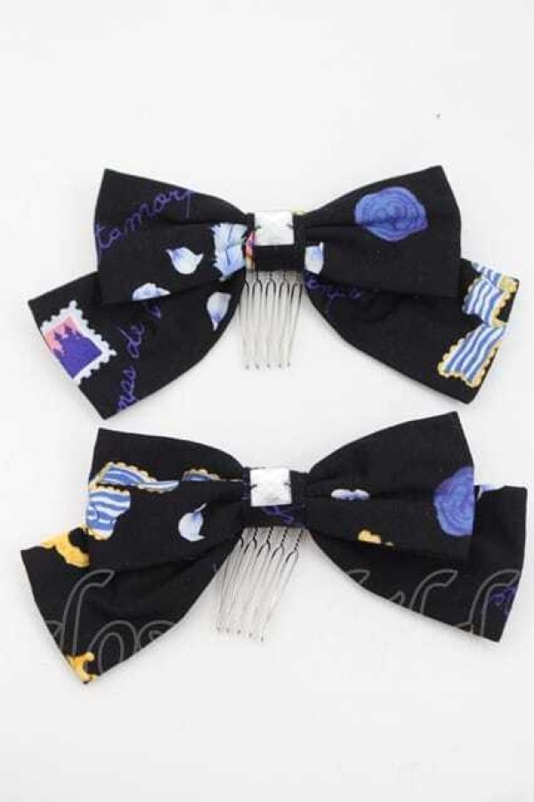 画像1: metamorphose / Rose Letterヘアコーム  ブルーローズ I-25-09-27-039-ME-AC-SA-ZI (1)