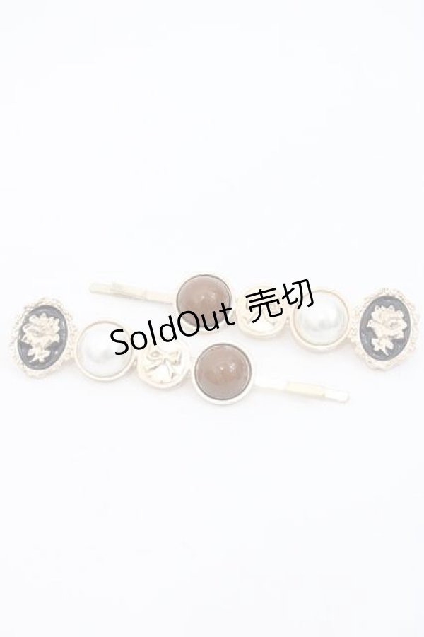 画像1: m petit by misako / ヘアピンセット  ゴールド I-25-09-27-043-LO-AC-SA-ZI (1)