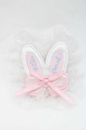 画像: Nile Perch / ワッペン バレッタ&ブローチ   白Ｘピンク I-25-09-27-048-LO-AC-SA-ZI