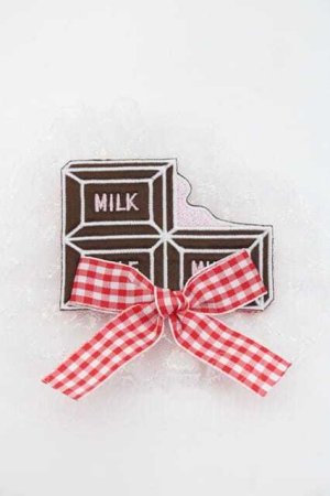 画像: Nile Perch / ワッペン バレッタ&ブローチ   ブラウン I-25-09-27-049-LO-AC-SA-ZI