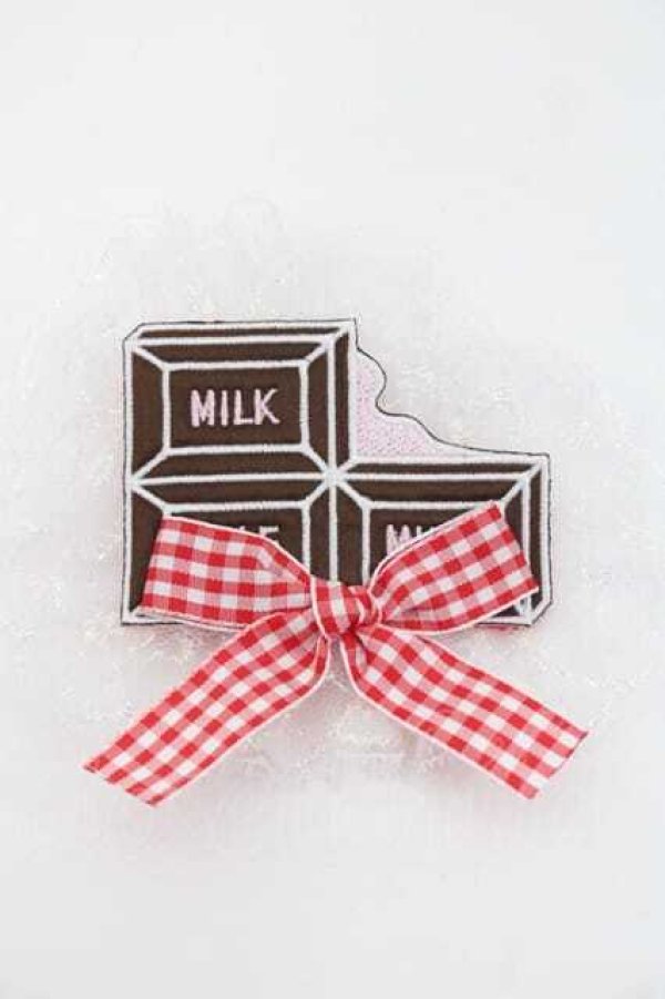 画像1: Nile Perch / ワッペン バレッタ&ブローチ<チョコレート>  ブラウン I-25-09-27-049-LO-AC-SA-ZI (1)