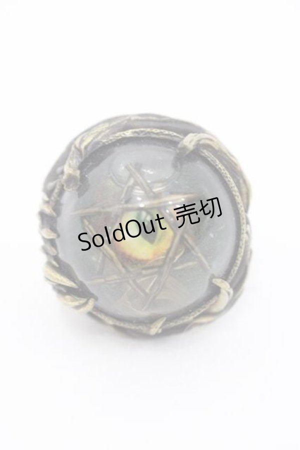 画像2: Fatima Design / Witchcraft Amulet Ring 17号 アンティークゴールド I-25-09-27-054-GO-AC-SA-ZI (2)