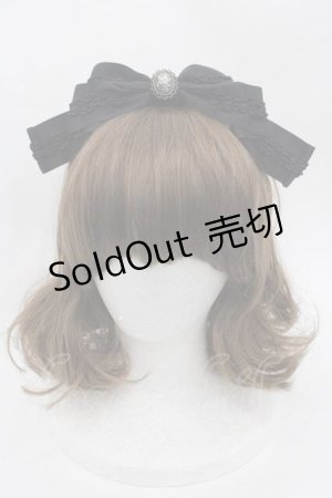 画像: Innocent World / カメオリボンカチューシャ  黒 I-25-09-27-008-IW-AC-SA-ZI