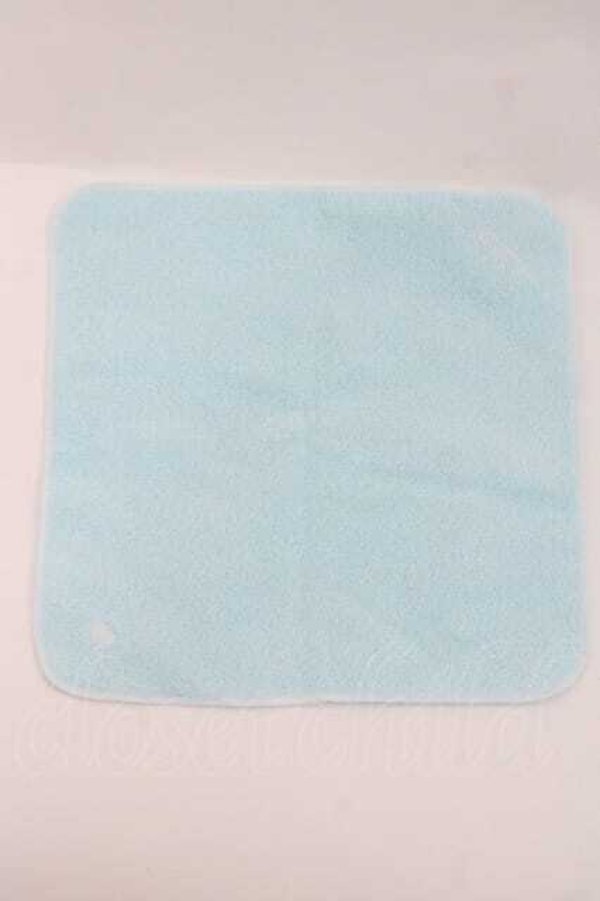 画像2: MILK / 刺繍ハンドタオル  サックス I-25-09-27-062-ML-ZA-SA-ZI (2)