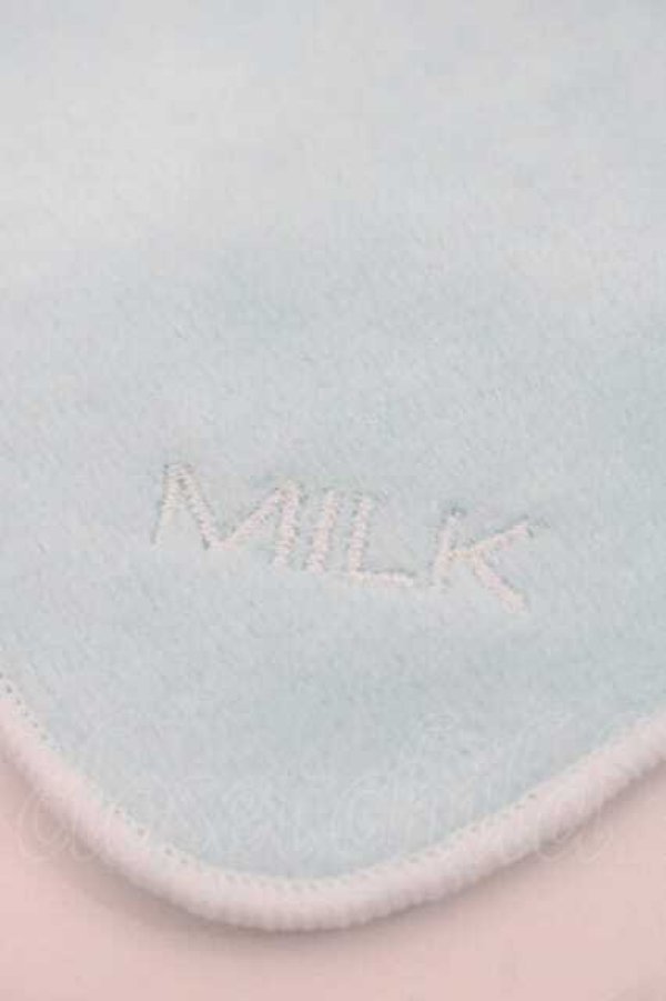 画像4: MILK / 刺繍ハンドタオル  サックス I-25-09-27-062-ML-ZA-SA-ZI (4)