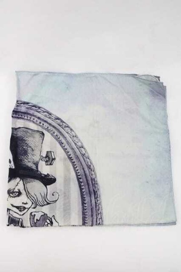 画像1: nikaism / ハンカチ  グレー I-25-09-27-065-GO-ZA-SA-ZI (1)