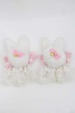 画像1: Angelic Pretty / Bunny Pomponお袖とめ  白Ｘピンク I-25-09-27-068-AP-ZA-SA-ZI (1)