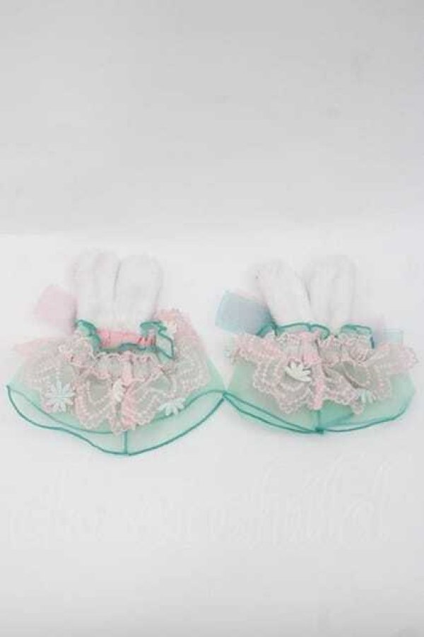 画像2: Angelic Pretty / Happiness Easterお袖とめ  ミントＸ白 I-25-09-27-069-AP-ZA-SA-ZI (2)