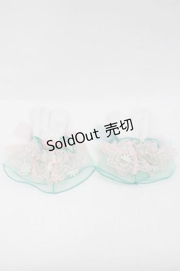 画像2: Angelic Pretty / Happiness Easterお袖とめ  ミントＸ白 I-25-09-27-069-AP-ZA-SA-ZI (2)