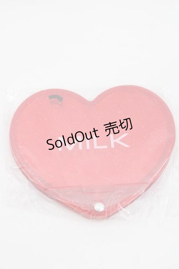 画像1: MILK / ノベルティハートミラー  レッド I-25-09-27-083-ML-ZA-SA-ZI (1)