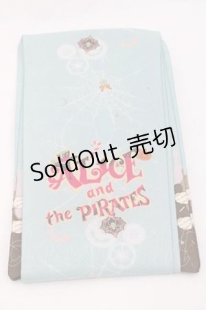画像: ALICE and the PIRATES / Tricky Nightmare Factory柄オーバーニーソックス  ミント I-25-09-27-089-PA-ZA-SA-ZI
