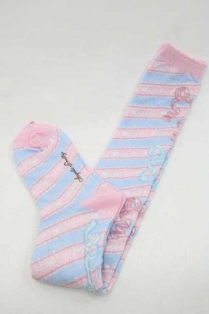 画像: Angelic Pretty / Melody Toysオーバーニー  サックスＸピンク I-25-09-27-094-AP-ZA-SA-ZI