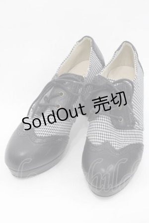 画像: 【SALE】axes femme POETIQUE / 切り替えシューズ L 黒Ｘ白 I-25-09-27-098-AX-SH-SA-ZT387
