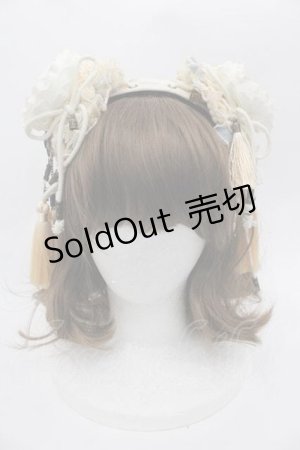 画像: Hoshibako Works / ローズタッセルカチューシャ  アイボリー I-25-09-27-012-LO-AC-SA-ZI