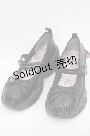 画像: m petit by misako / AMNIリボンバレエ L 黒 I-25-09-27-100-LO-SH-SA-ZT0930K