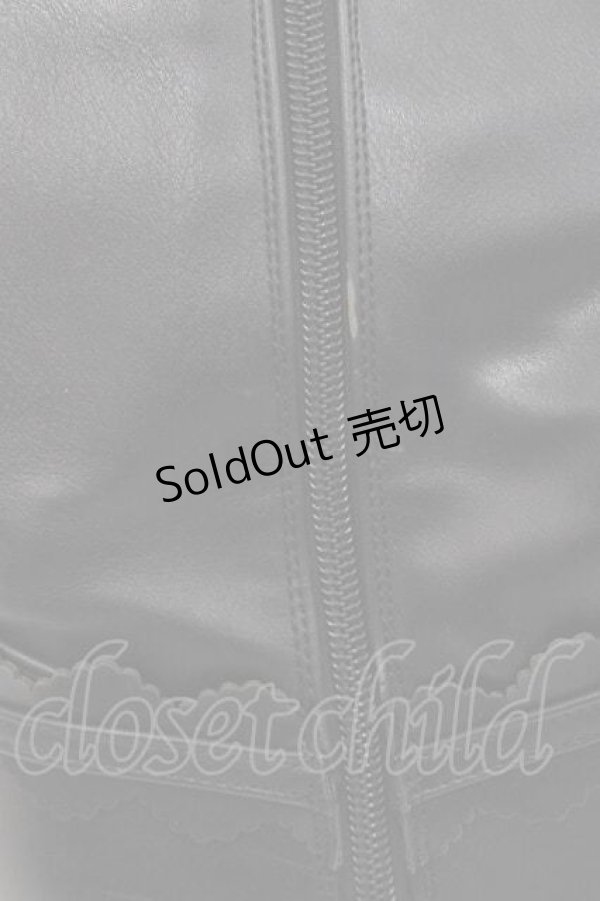 画像5: axes femme / 刺繍ジョッキーブーツ L クロ I-25-09-27-101-AX-SH-SA-ZT386 (5)