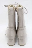 画像3: axes femme / レースアップレインブーツ S ベージュ I-25-09-27-102-AX-SK-SA-ZT387 (3)
