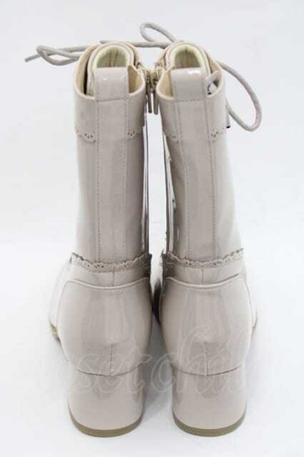 画像3: axes femme / レースアップレインブーツ S ベージュ I-25-09-27-102-AX-SK-SA-ZT387 (3)