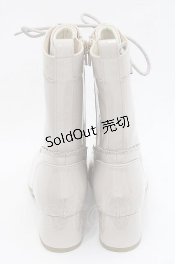 画像3: axes femme / レースアップレインブーツ S ベージュ I-25-09-27-102-AX-SK-SA-ZT387 (3)