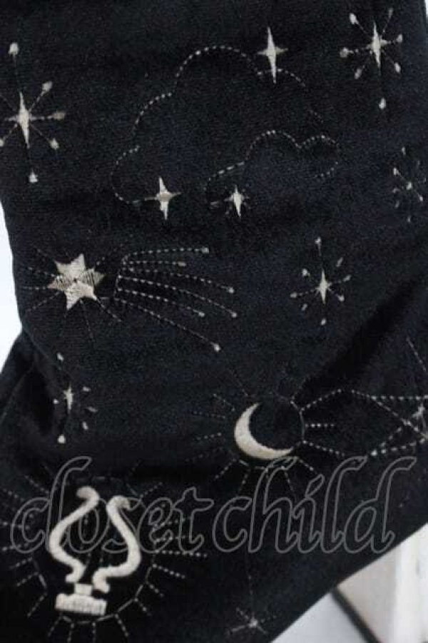 画像4: axes femme POETIQUE / 天体モチーフ刺繍ベロアブーツ M ブラック I-25-09-27-103-AX-SH-SA-ZT386 (4)