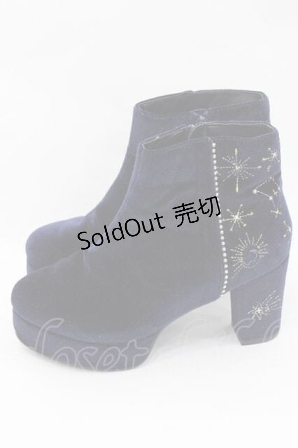 画像2: 【SALE】axes femme POETIQUE / 星座ブーツ M ネイビー I-25-09-27-104-AX-SH-SA-ZT386 (2)