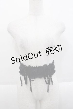 画像: axes femme / Wレースアップレースベルト  黒 I-25-09-27-108-AX-ZA-SA-ZI