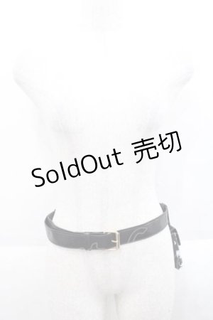 画像: NieR Clothing / ポーチ付きベルト  ブラック I-25-09-27-109-PU-ZA-SA-ZI