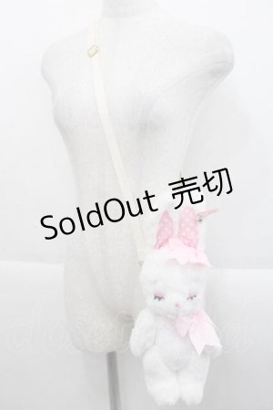 画像: Angelic Pretty / Dreamyリリカルバニーぬいぐるみポーチ  白Ｘピンク I-25-09-27-110-AP-ZA-SA-ZI