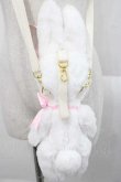 画像5: Angelic Pretty / Dreamyリリカルバニーぬいぐるみポーチ  白Ｘピンク I-25-09-27-110-AP-ZA-SA-ZI (5)