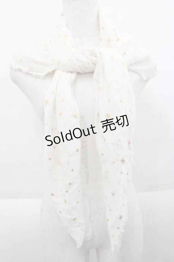 画像1: axes femme / 星座柄ストール  キナリ I-25-09-27-124-AX-ZA-SA-ZI (1)