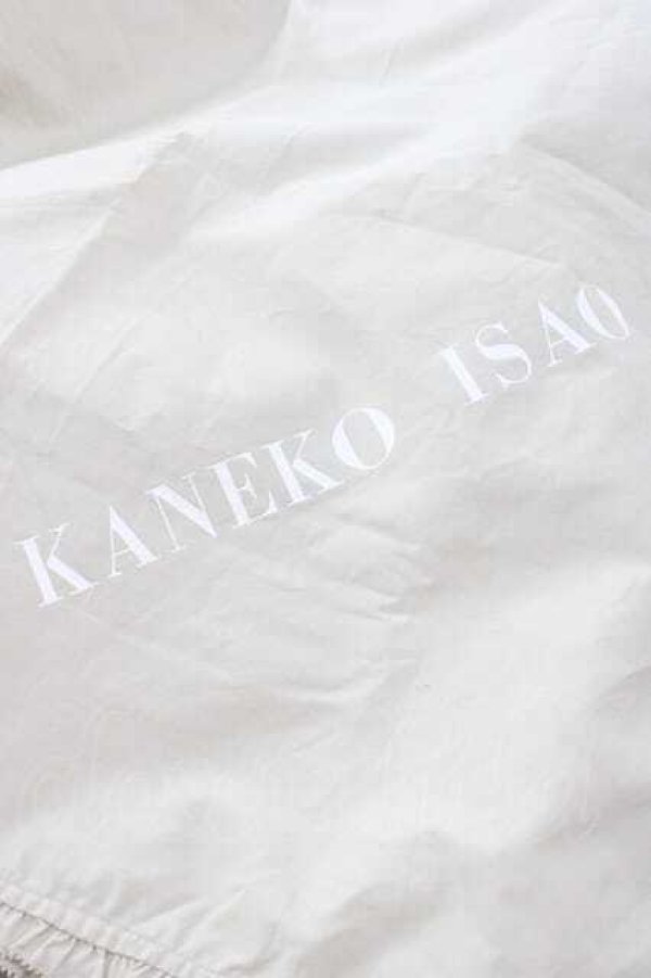 画像3: KANEKO ISAO / ロゴ大判ストール  ベージュ I-25-09-27-125-EL-ZA-SA-ZI (3)