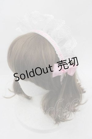 画像: Angelic Pretty / メイド風カチューシャ  白Ｘピンク I-25-09-27-003-AP-AC-SA-ZI