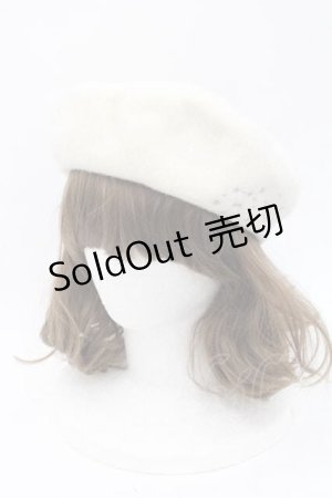 画像: axes femme / 冬の星座刺繍ベレー 57.5cm キナリ I-25-09-27-021-AX-AC-SA-ZI