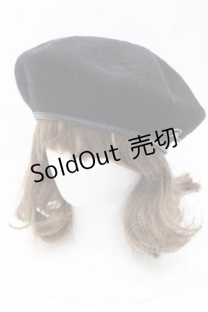 画像: LOLITAその他(お買取対象外) / 金具ベレー  黒 I-25-09-27-023-LO-AC-SA-ZI