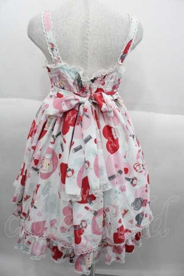 画像2: Angelic Pretty / Lovely Shoppingジャンパースカート  白 I-25-09-30-048-AP-OP-SA-ZI (2)