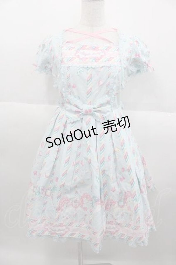 画像1: Angelic Pretty / Sugary Carnivalワンピース  サックス I-25-09-30-050-AP-OP-SA-ZI (1)