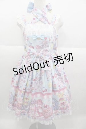 画像: Angelic Pretty / Toy's Donut Dinerジャンパースカート  サックス I-25-09-30-052-AP-OP-SA-ZI