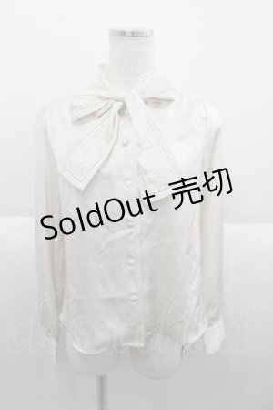 画像: an another angelus / ローズカットワークボウタイブラウス  アイボリー I-25-09-30-007-CA-BL-SA-ZI