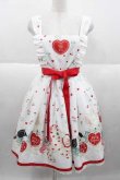 画像1: Ms LUTRA / RED Heart dolls Dress  白 I-25-09-30-073-LO-OP-SA-ZS (1)