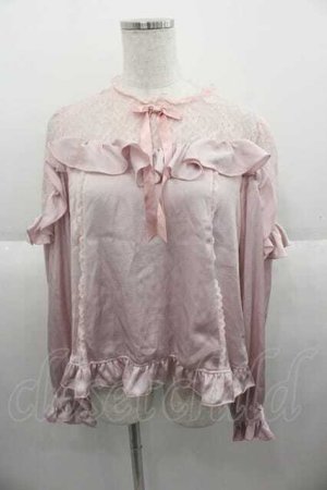 画像: Angelic Pretty / Lacy Frillブラウス  ピンク I-25-09-30-009-AP-BL-SA-ZI