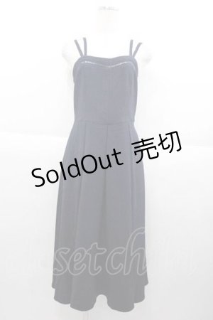 画像: an another angelus / はしごレース使いキャミワンピース  ネイビー I-25-09-30-079-CA-OP-SA-ZI
