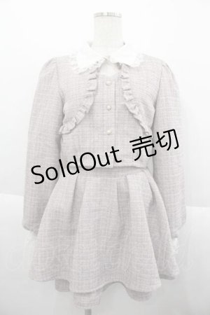 画像: NOEMIE / お嬢さんキラキラツイードセットアップ M ピンク I-25-09-30-095-LO-OP-SA-ZI