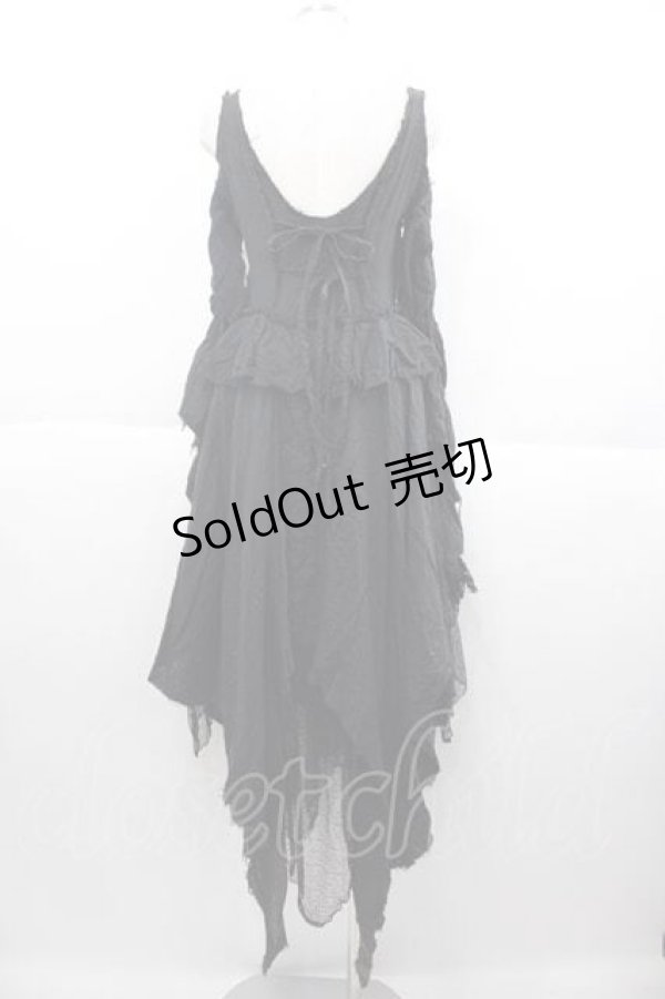 画像2: alice auaa / くるみ釦イレギュラーOP 3 黒 I-25-09-30-099-AA-OP-SA-ZI (2)