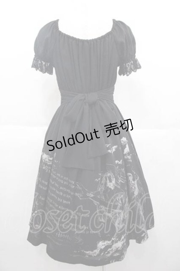 画像2: Moi-meme-Moitie / ホーリーエンジェルプリントワンピース 2 ブラック×シルバー I-25-09-30-102-MO-OP-SA-ZI (2)